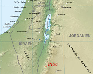 Map Jordanien