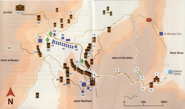 Map Petra